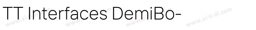 TT Interfaces DemiBo字体转换